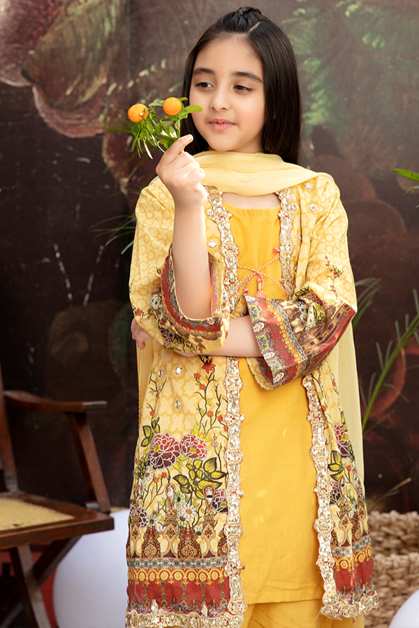 Girls Lawn Ready to Wear 3 Pcs Collection by Mona 07