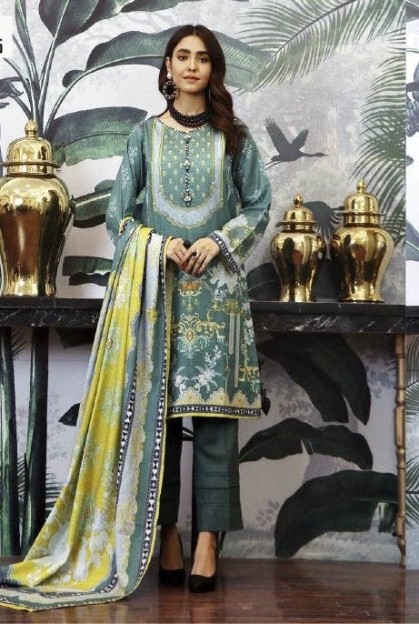 Ready to Wear Khaddar Collection by Cross Stitch 09