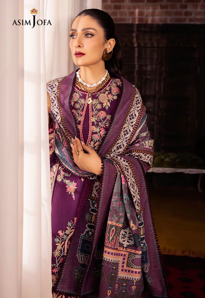 3PC READY TO WEAR KHADDAR DRESS BY ASIM JOFA 12