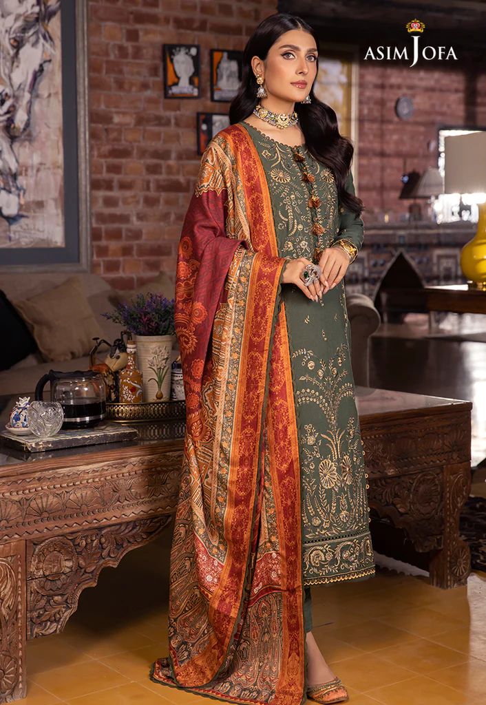 3PC READY TO WEAR MARINA DRESS BY ASIM JOFA 14