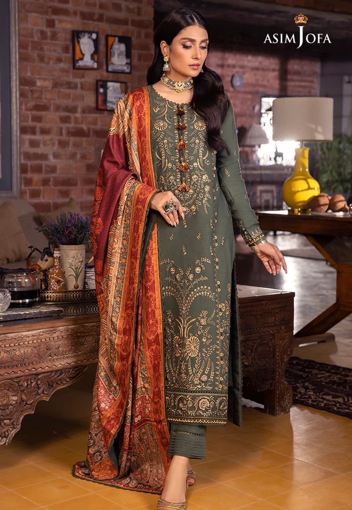 3PC READY TO WEAR MARINA DRESS BY ASIM JOFA 14