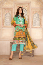 Wool Shawl with Khadar Embroidered Dress by Aabpara 01