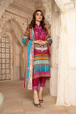 Wool Shawl with Khadar Embroidered Dress by Aabpara 05