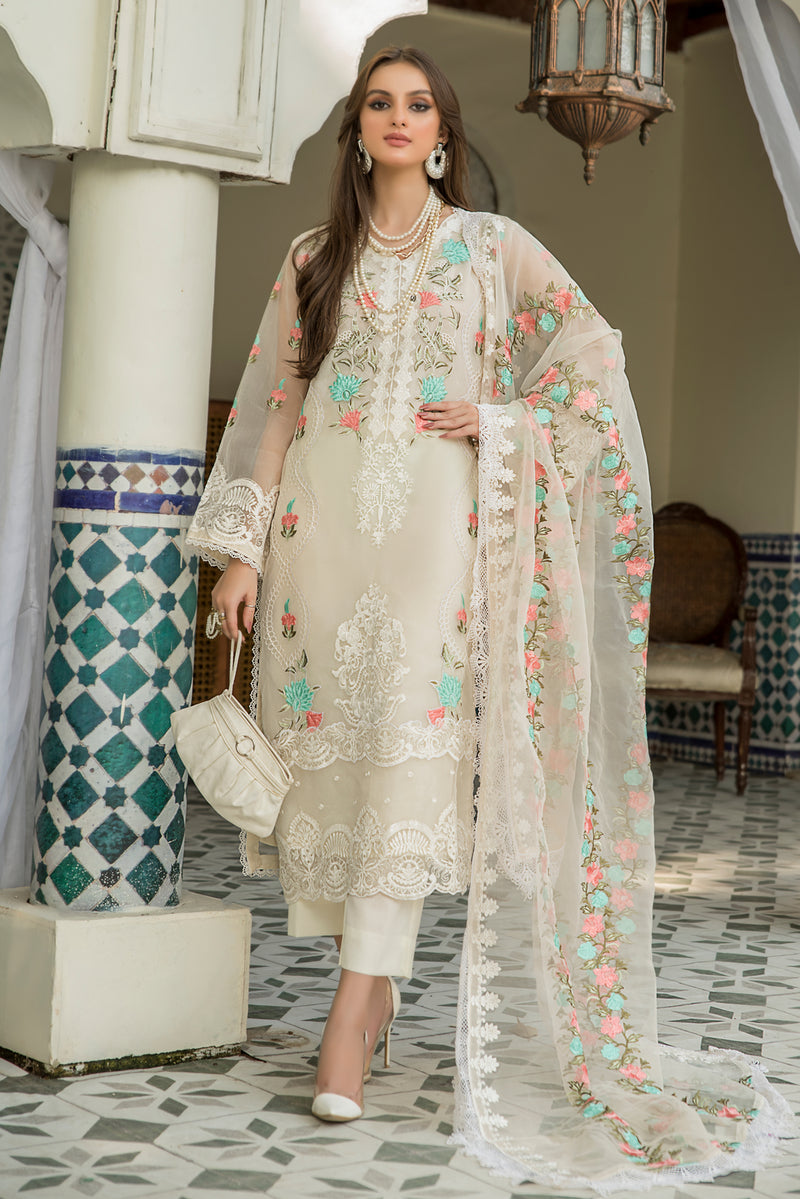 Ready to Wear Chiffon Embroidered Collection by Aleezay 04