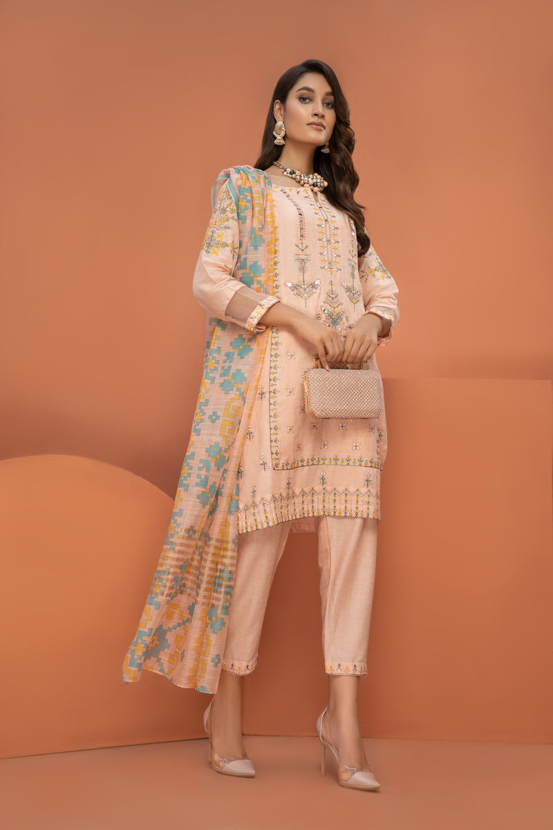 Ready to Wear Embroidered Lawn Collection by Arwah 05