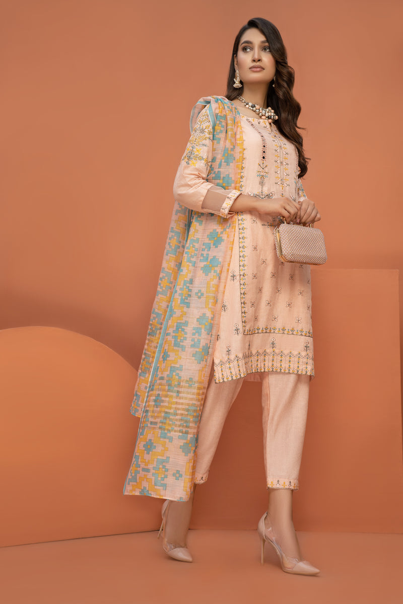 Ready to Wear Embroidered Lawn Collection by Arwah 05