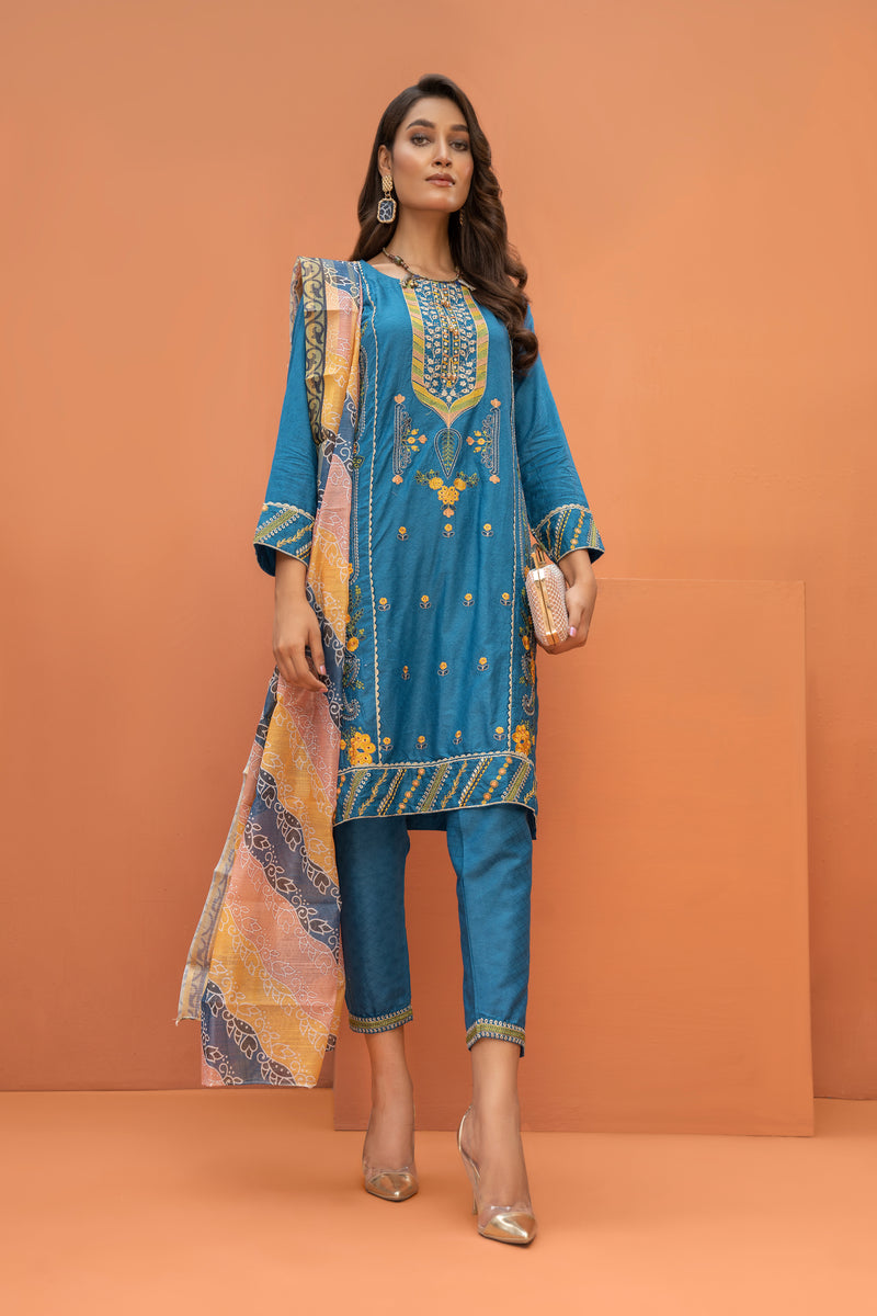 Ready to Wear Embroidered Lawn Collection by Arwah 08