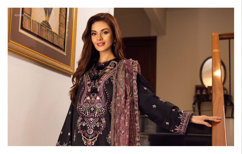 Asim Jofa Luxury Lawn Embroidered Collection 02