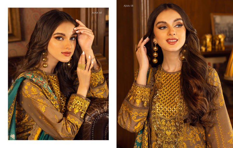 Asim Jofa Luxury Lawn Embroidered Collection 18