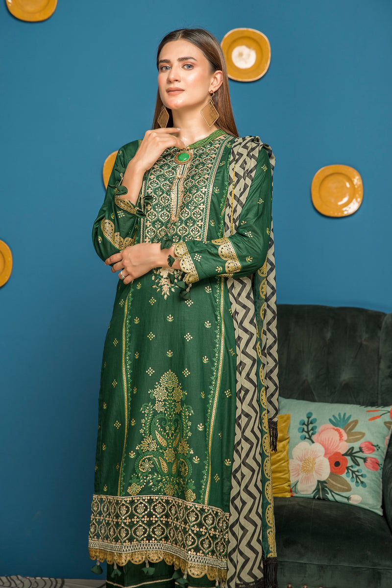 Embroidered Ready to Wear 3 Pcs Lawn Dress by Aabpara 04