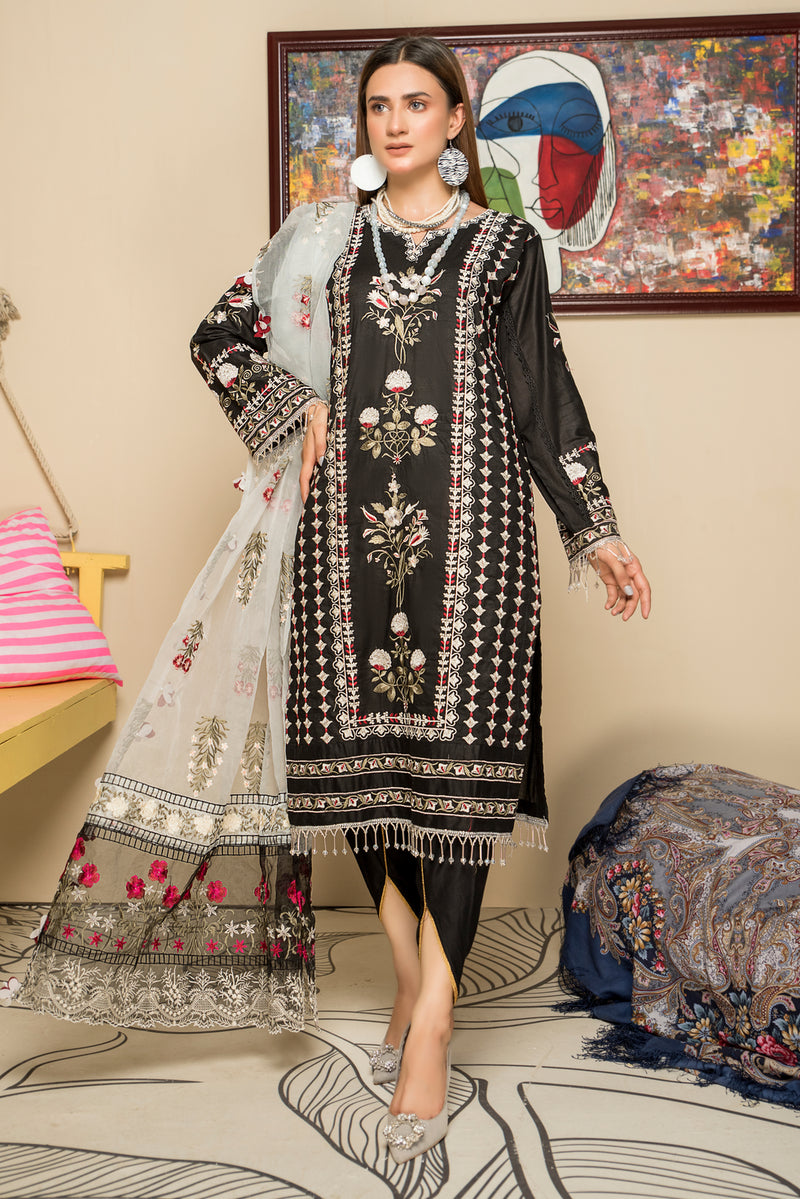 Embroidered Ready to Wear 3 Pcs Lawn Dress by Aabpara 07