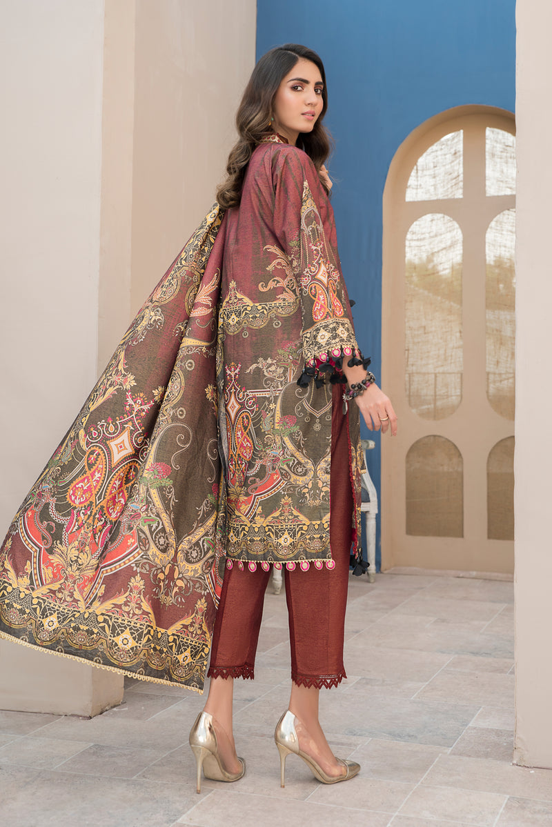 Winter Ready to Wear Khadar Embroidered Dress by Dress Code 02