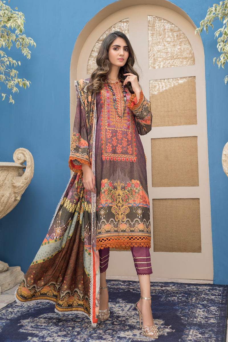 Winter Ready to Wear Khadar Embroidered Dress by Dress Code 07