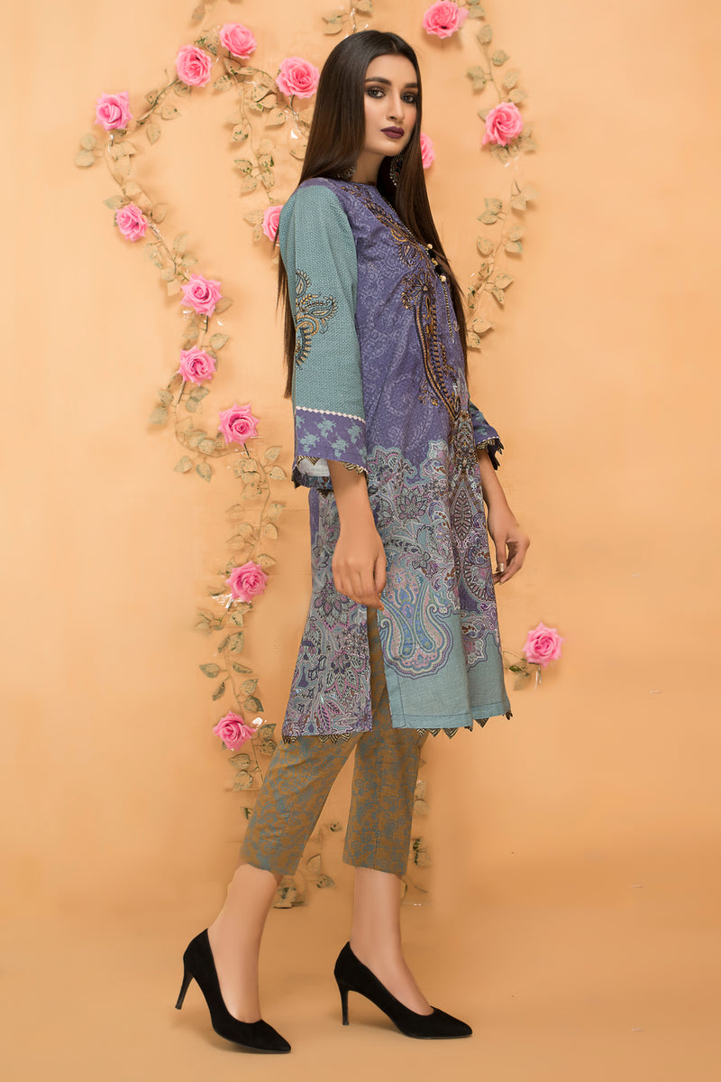 Winter Ready To Wear Khaddar Embroidered Dress By Dress Code 04