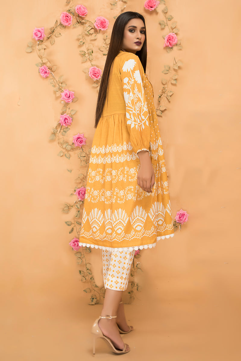 Winter Ready To Wear Khaddar Printed Dress By Dress Code 05