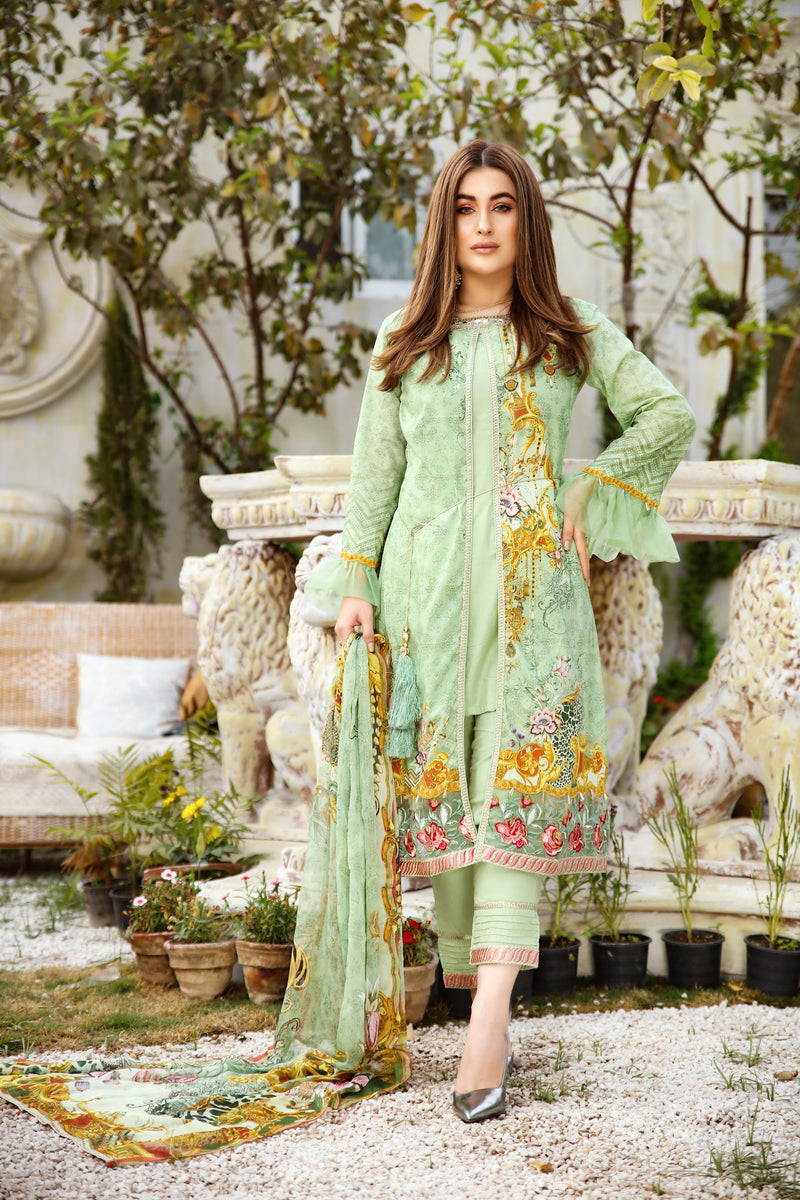 Ready to Wear Eid Lawn Sakeena Hasan 3 Pcs Collection 01