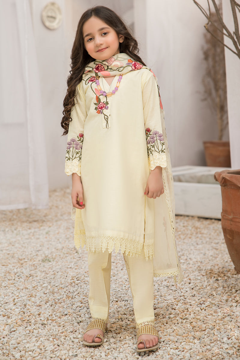 kids Embroidered 3Pcs Lawn Ready To Wear Collection 04