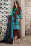 Winter Ready to Wear 3pc Embroidered Dress in Linen with wool shawl 05