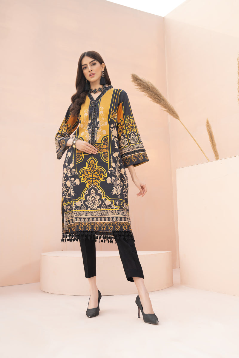 Winter 2 Pcs Ready To Wear Khaddar Dress By Hemline 07