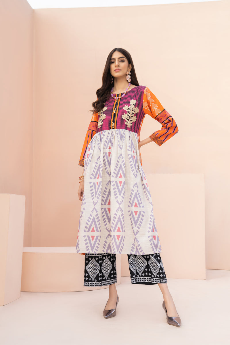 Winter 2 Pcs Ready To Wear Khaddar Dress By Hemline 08