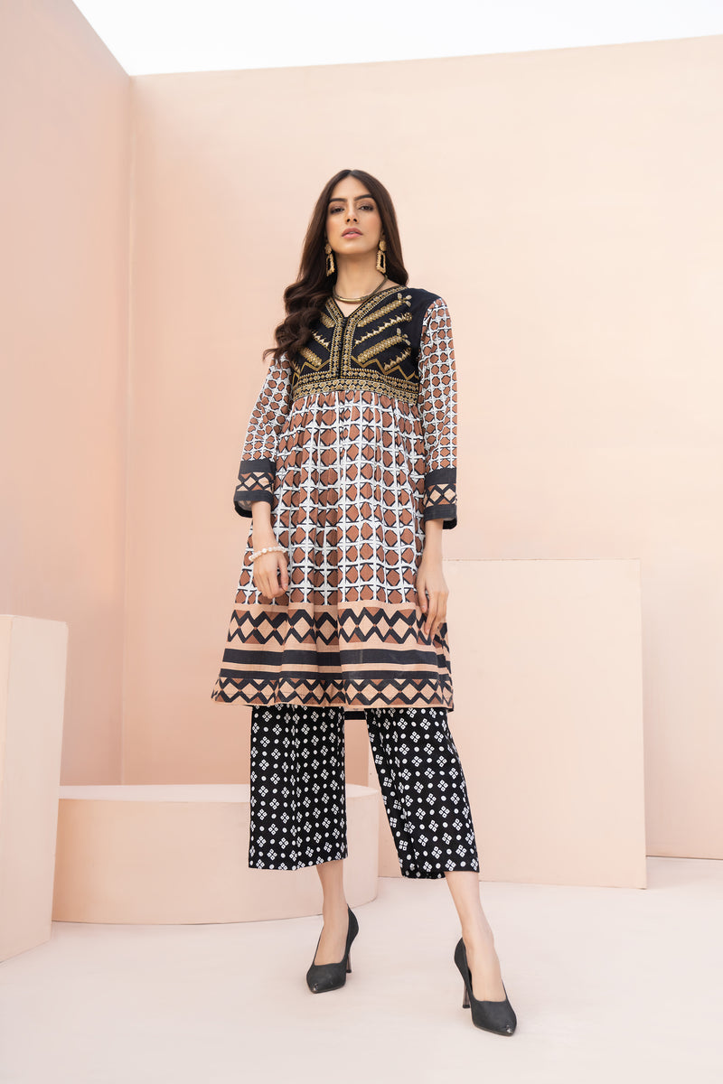 Winter 2 Pcs Ready To Wear Khaddar Dress By Hemline 09