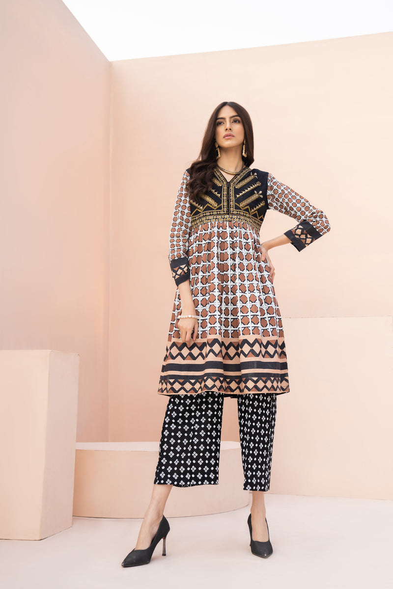 Winter 2 Pcs Ready To Wear Khaddar Dress By Hemline 09