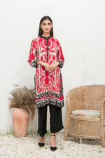 Winter 2 Pcs Linen Embroidered Dress by Hemline 05