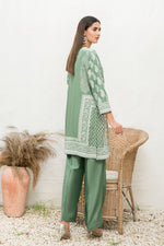 Winter 2 Pcs Linen Embroidered Dress by Hemline 09