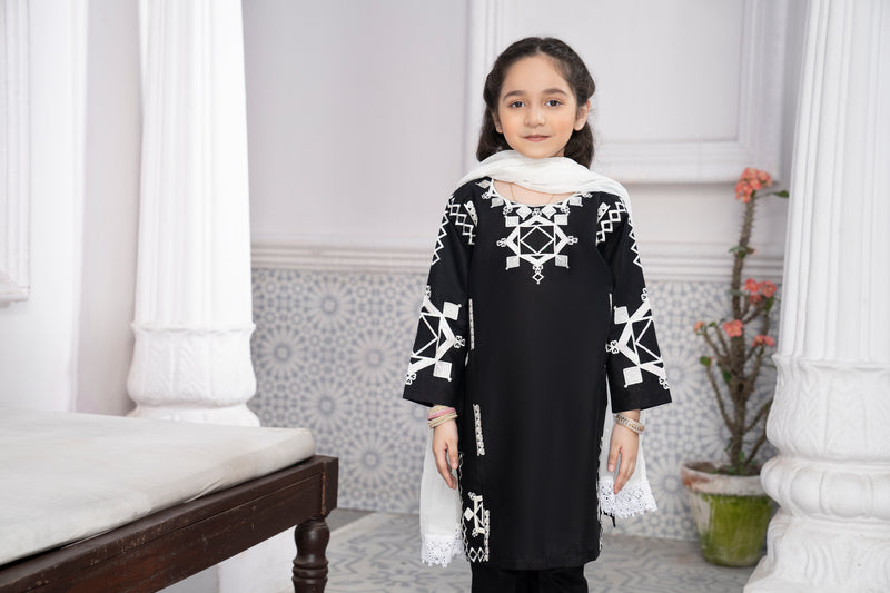 Kids Ready to Wear 3 Pcs Eid Lawn Collection by Gulwarun 03