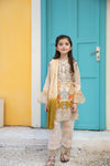 Kids Ready To Wear 3 Pcs Embroidered Lawn Collection by Mona  06