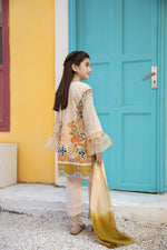 Kids Ready To Wear 3 Pcs Embroidered Lawn Collection by Mona  06