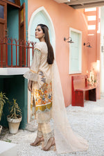 Ready To Wear 3 Pcs Embroidered Lawn Collection by Mona 06