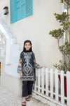 Kids Ready To Wear 3 Pcs Embroidered Lawn Collection by Mona  03