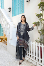 Ready To Wear 3 Pcs Embroidered Lawn Collection by Mona 07