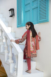 Kids Ready To Wear 3 Pcs Embroidered Lawn Collection by Mona 09