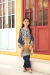 Kids Ready To Wear 3 Pcs Embroidered Lawn Collection by Mona 05