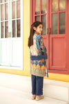 Kids Ready To Wear 3 Pcs Embroidered Lawn Collection by Mona 05