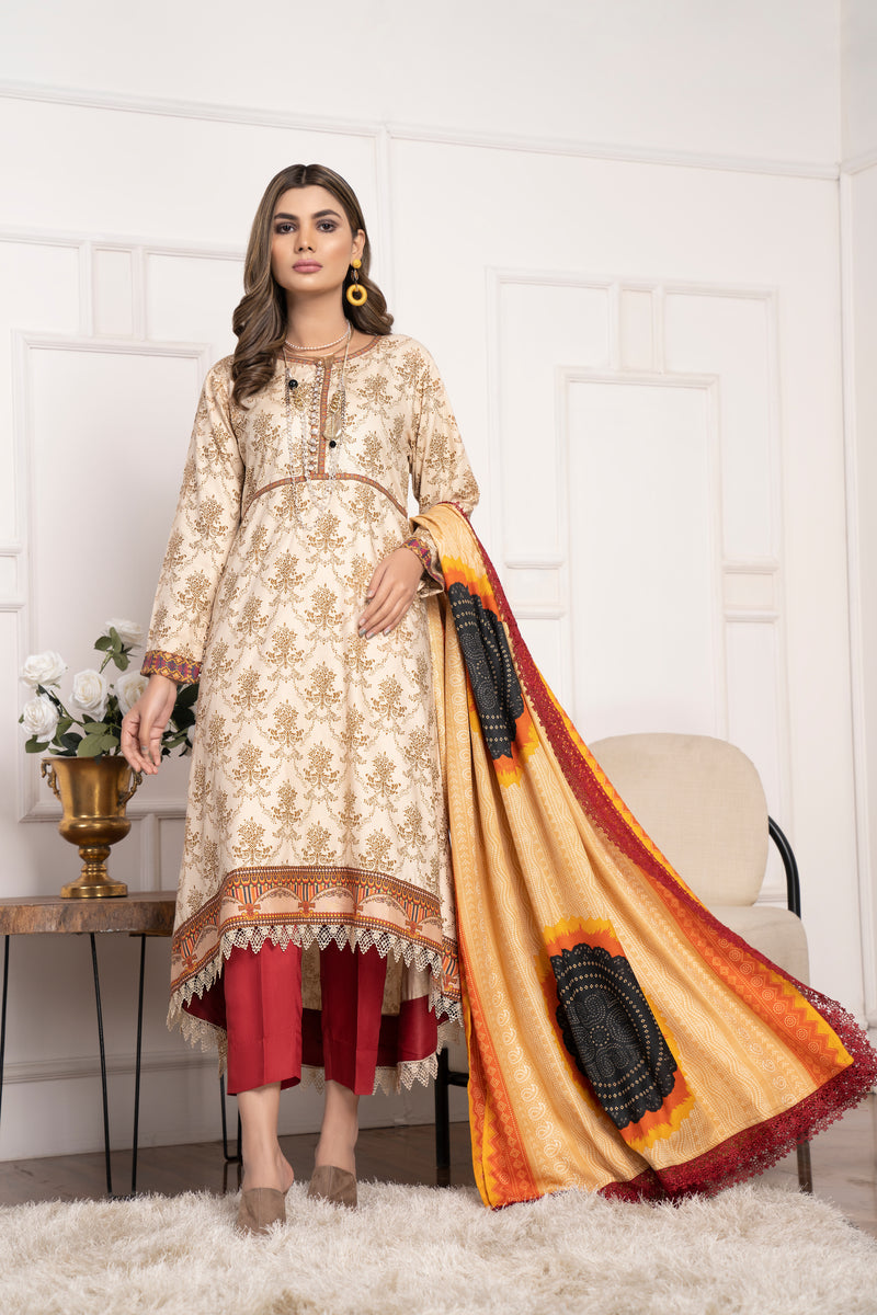 Winter Ready To Wear Khaddar Collection By Miski 01