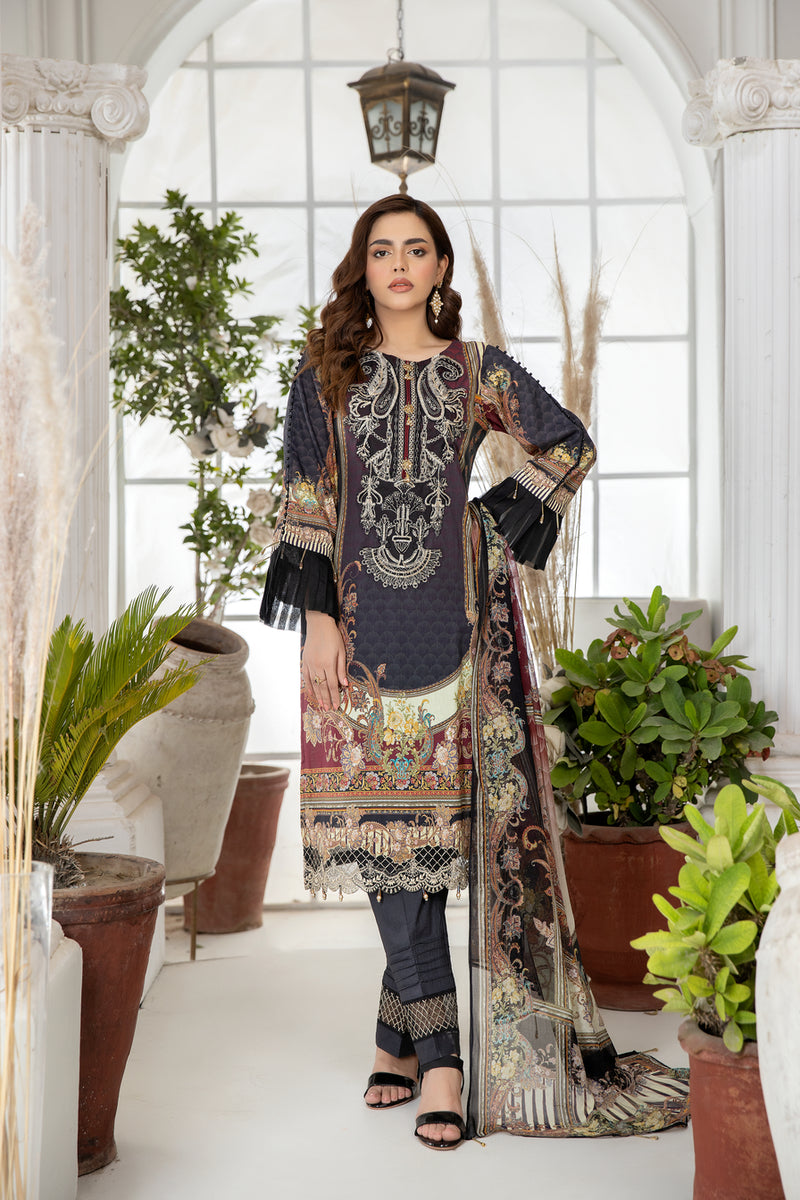 Luxury Lawn Ready to Wear Eid Collection by Mona 06