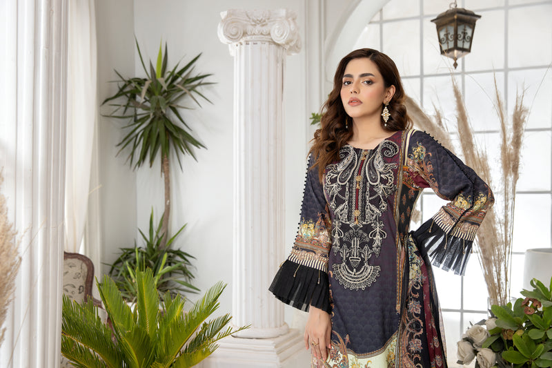 Luxury Lawn Ready to Wear Eid Collection by Mona 06