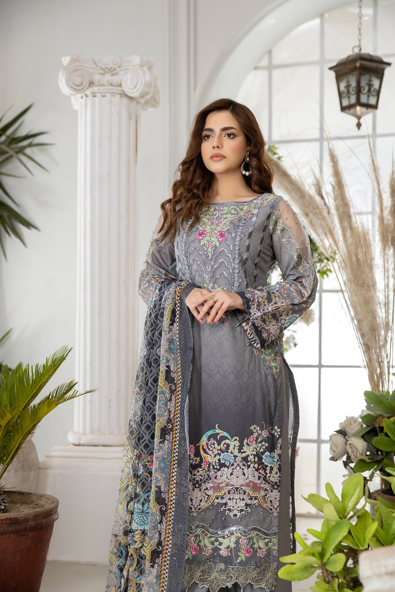 Luxury Lawn Ready to Wear Eid Collection by Mona 03