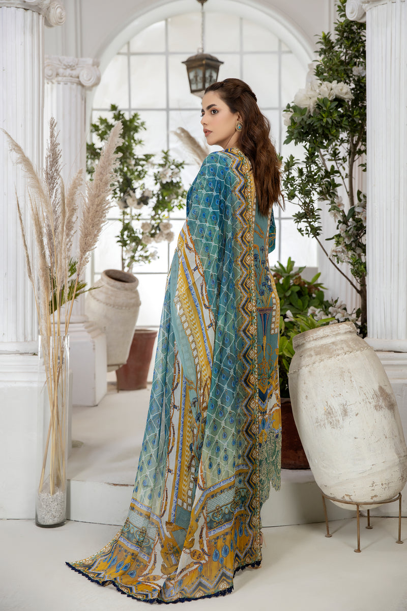 Luxury Lawn Ready to Wear Eid Collection by Mona 07