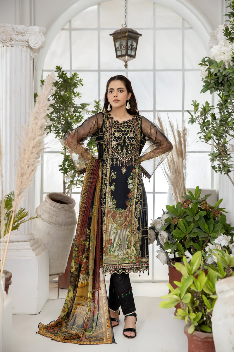 Luxury Lawn Ready to Wear Eid Collection by Mona 01