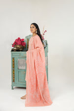 MONA EMBROIDERED DHANAK DRESS 08