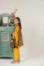 MONA KIDS EMBROIDERED DHANAK DRESS 05