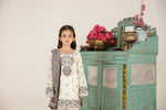 MONA KIDS EMBROIDERED DHANAK DRESS 01