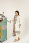 MONA EMBROIDERED DHANAK DRESS 01