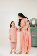 MONA KIDS EMBROIDERED DHANAK DRESS 08