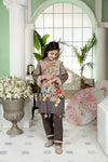 Kids Ready To Wear 3 Pcs Embroidered Lawn Collection by Mona 09