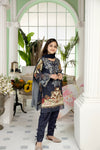 Kids Ready To Wear 3 Pcs Embroidered Lawn Collection by Mona 06